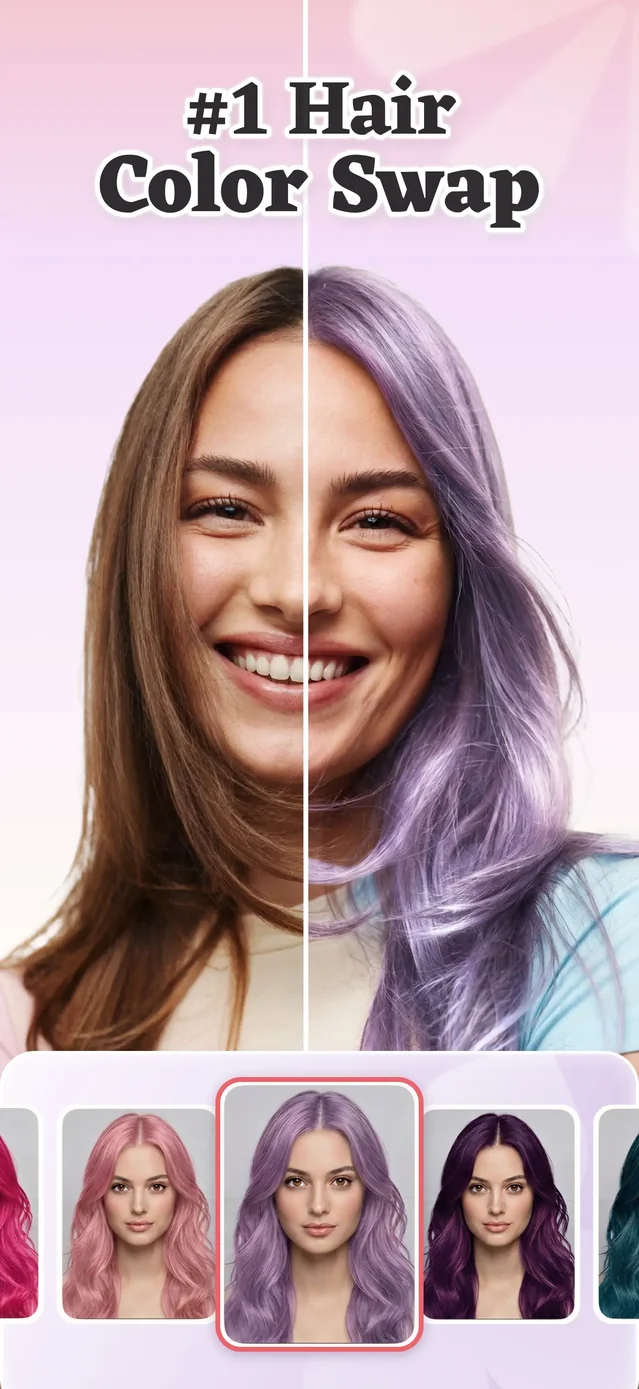 WhatColors: AI Face Try On App Store screenshot 1