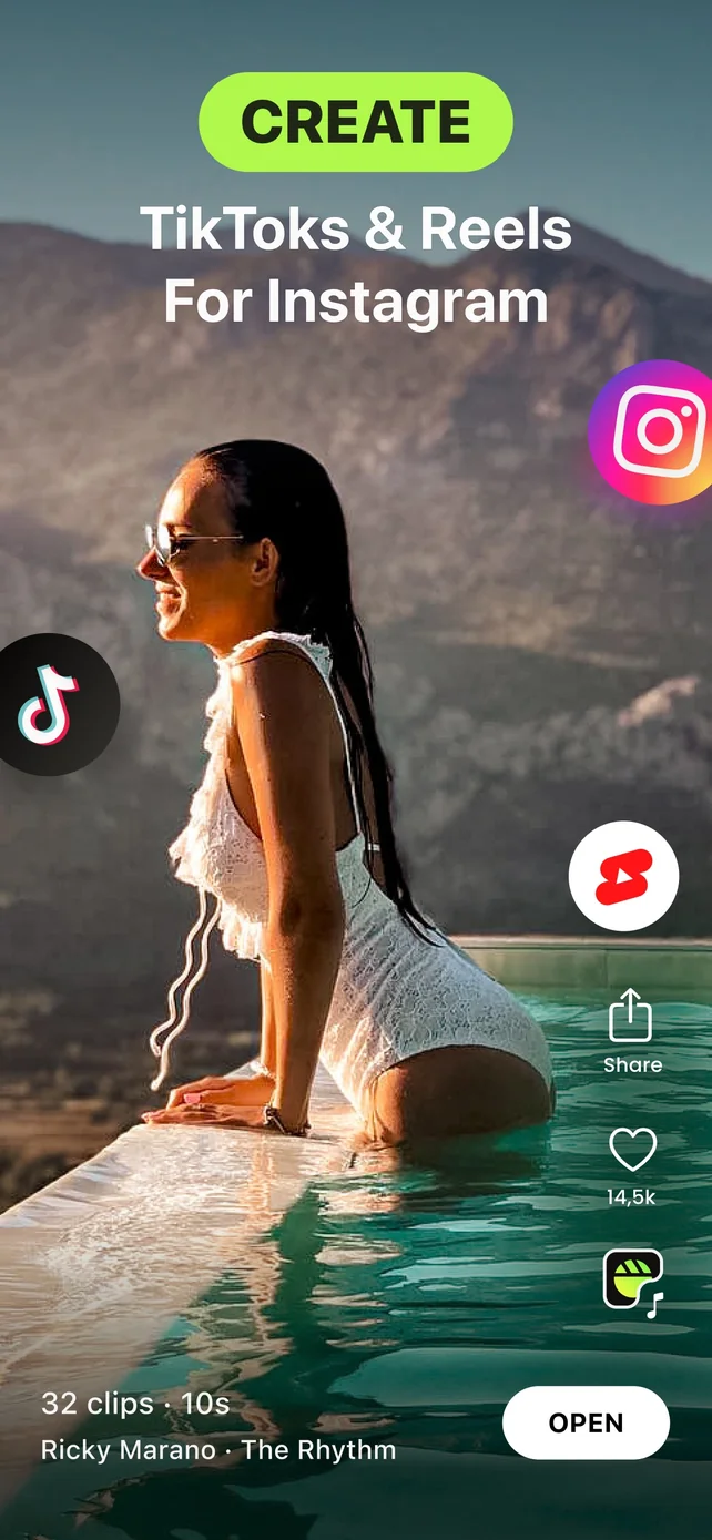 Reels Maker for Instagram BEAT App Store screenshot 1