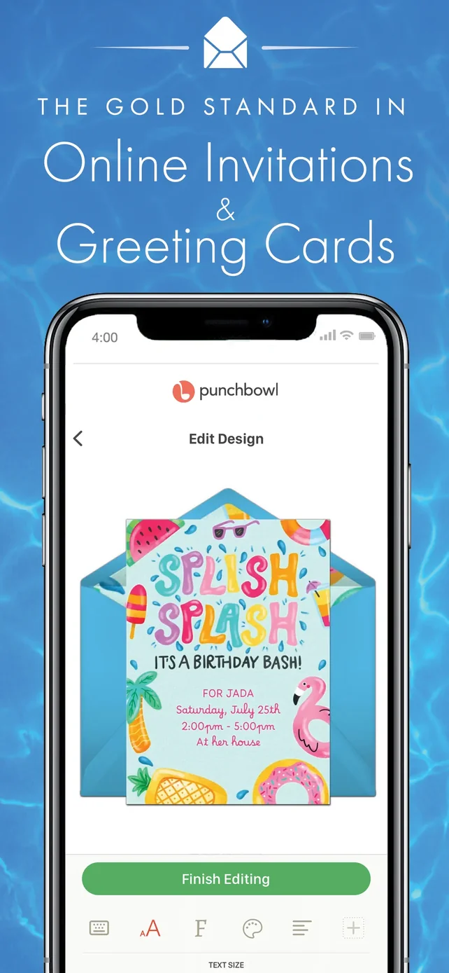 Punchbowl: Invitations & Cards App Store screenshot 1