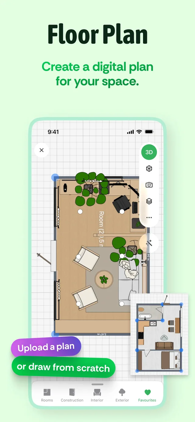 Planner 5D: AI Home Design App Store screenshot 1