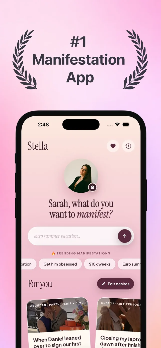 Stella - Manifest Anything App Store screenshot 1