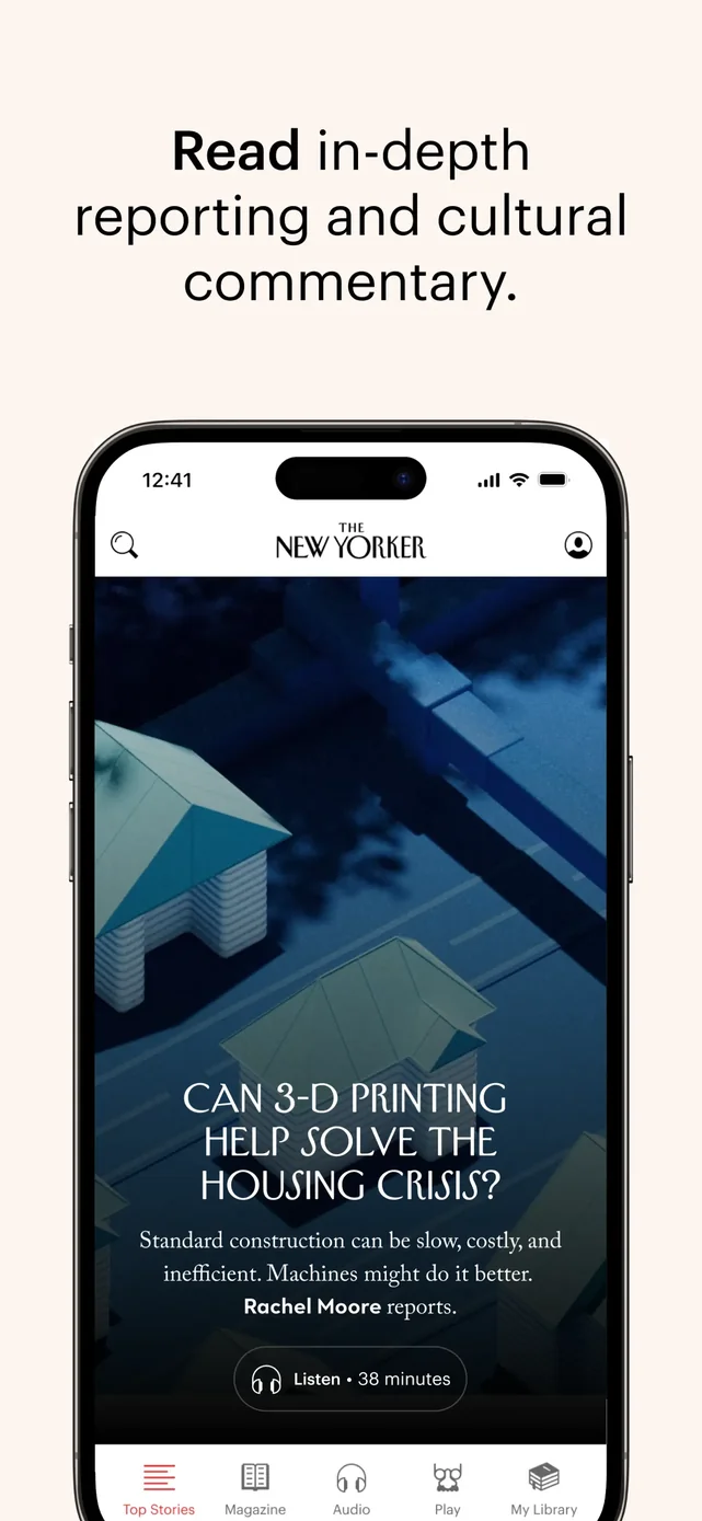 The New Yorker App Store screenshot 2