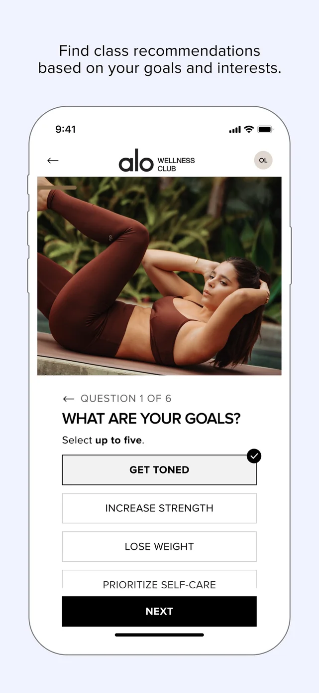 ALO Wellness Club App Store screenshot 2