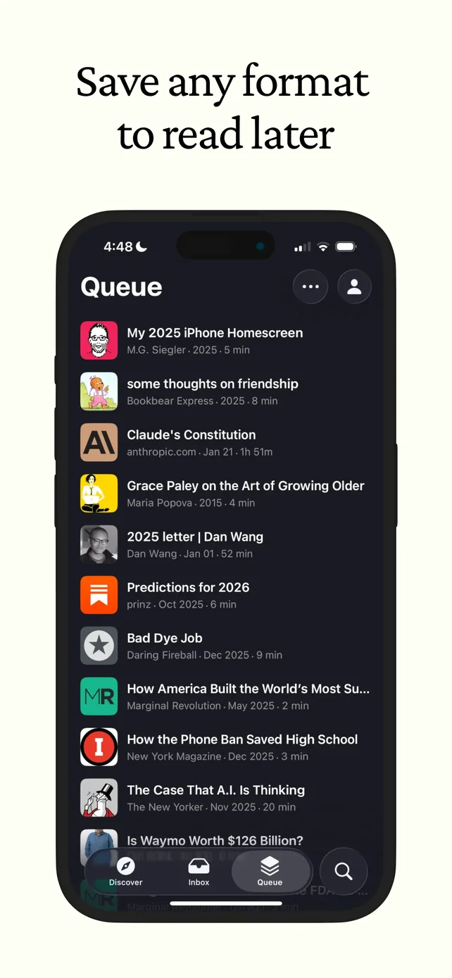 Matter: Reading App App Store screenshot 2