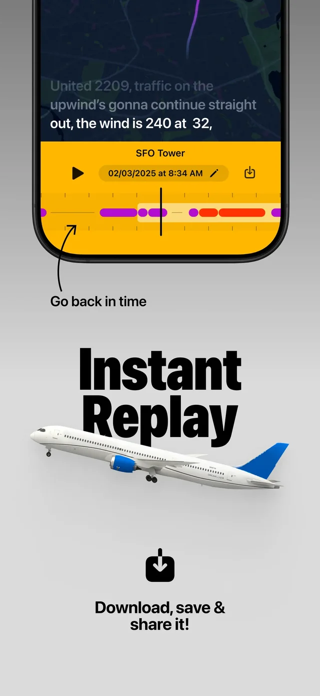 ATC - Live Air Traffic Radio App Store screenshot 3