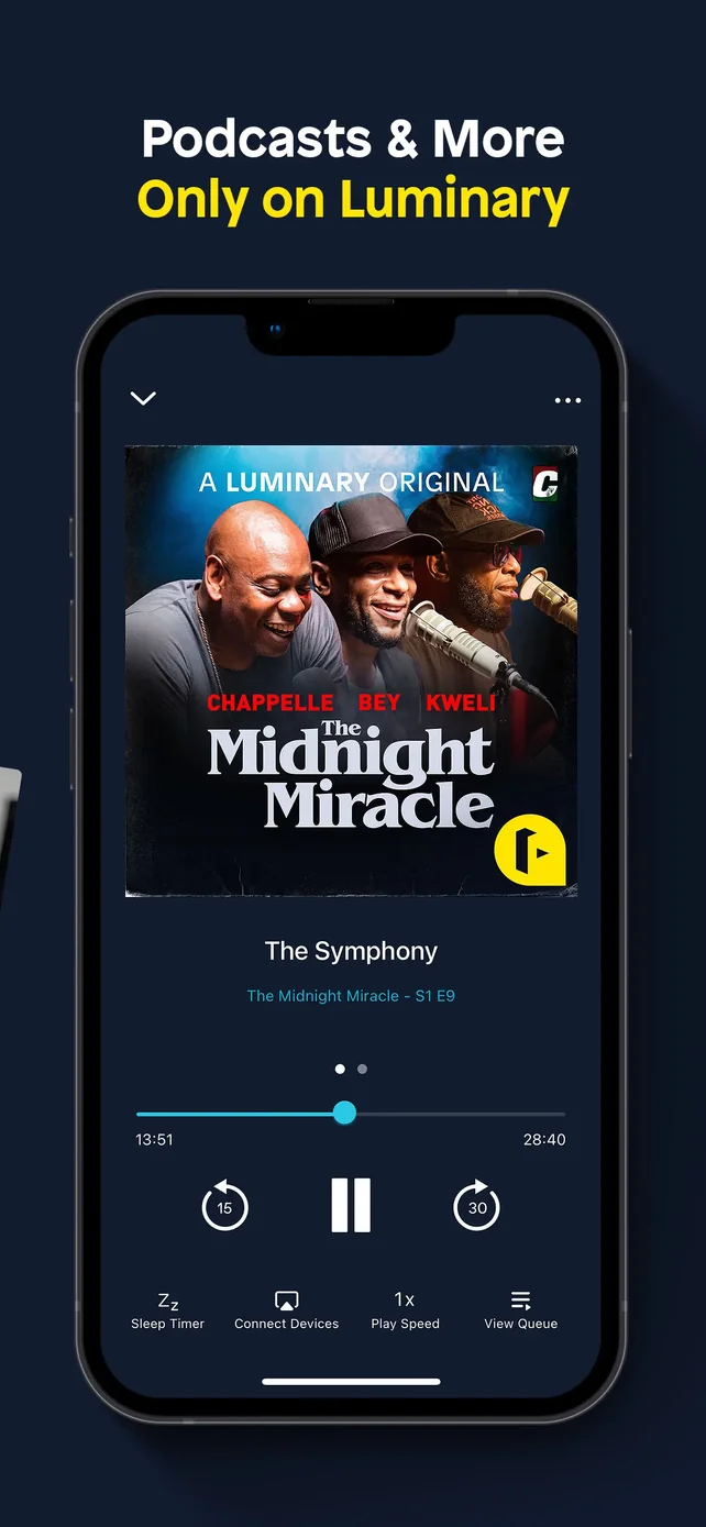 Luminary Podcasts & Originals App Store screenshot 3