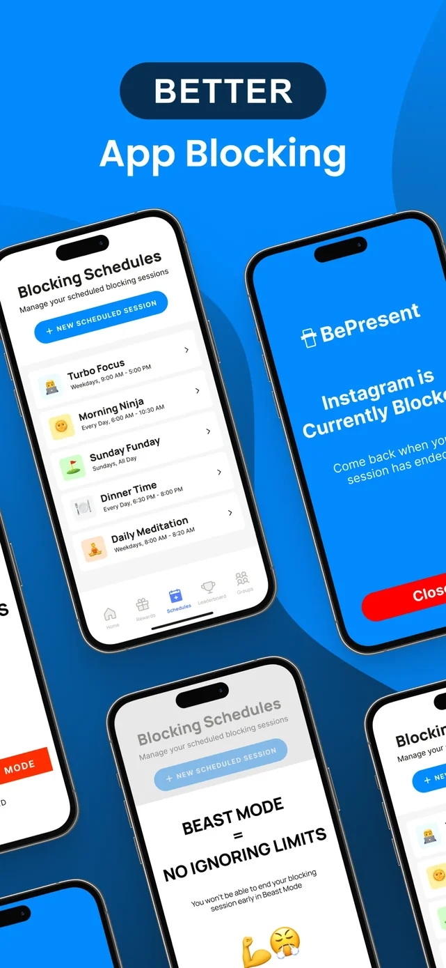 BePresent: Screen Time Control App Store screenshot 2
