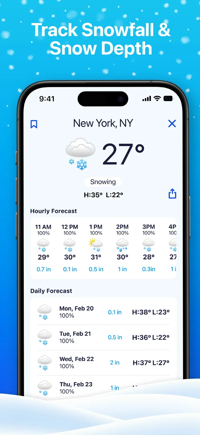 Weather Hi-Def Radar Forecast App Store screenshot 4