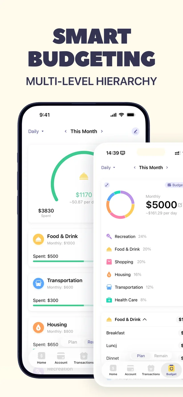 Budget app - spending tracker App Store screenshot 3