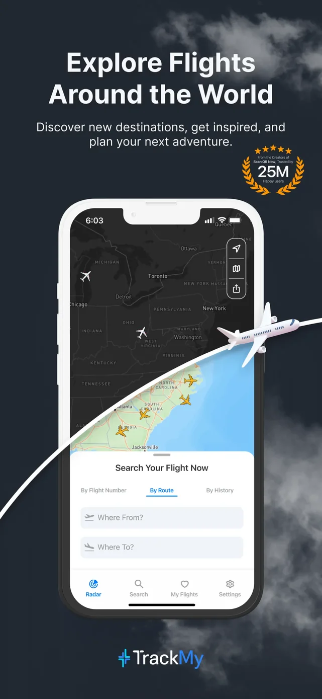 Track My Flight Now App Store screenshot 1