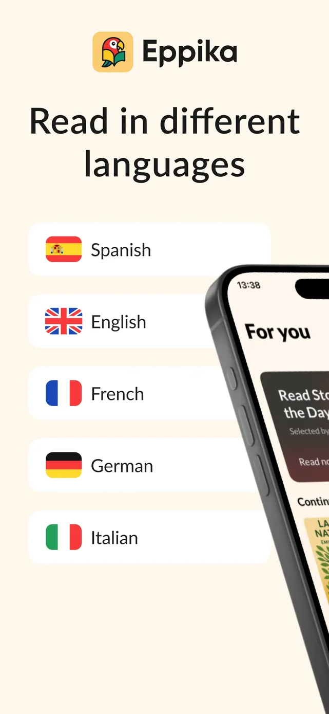 Eppika: Read & Learn Languages App Store screenshot 2