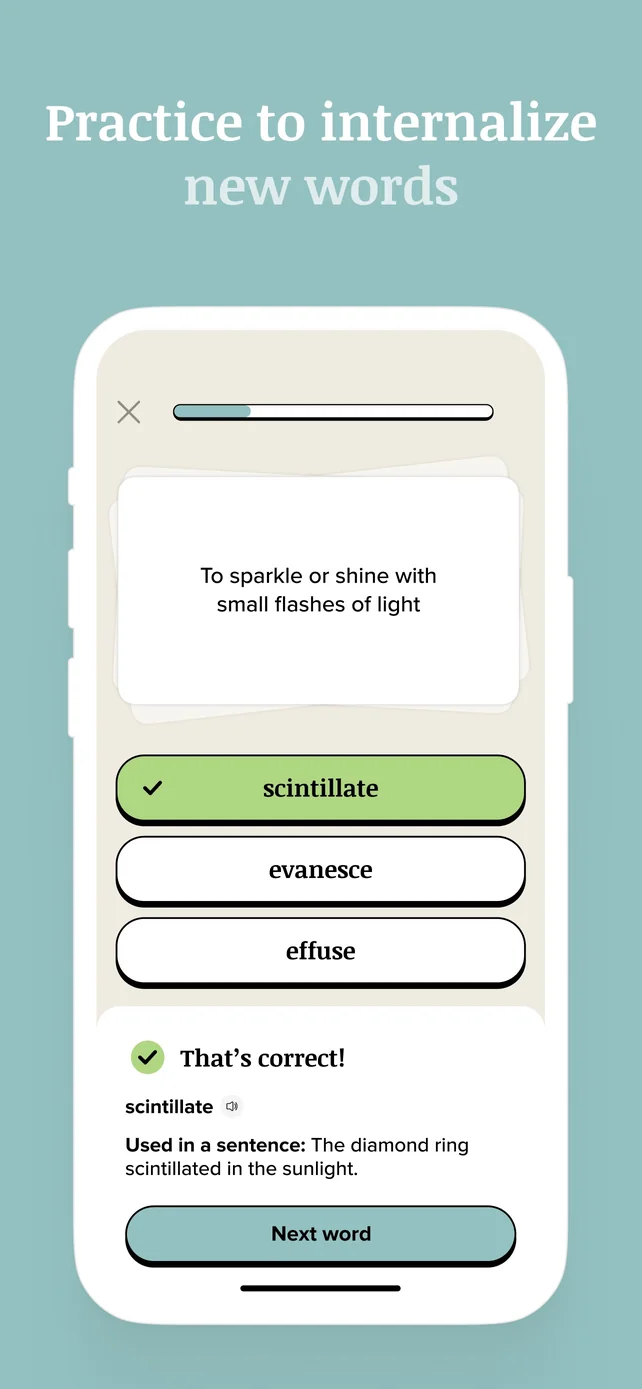Vocabulary - Learn words daily App Store screenshot 4