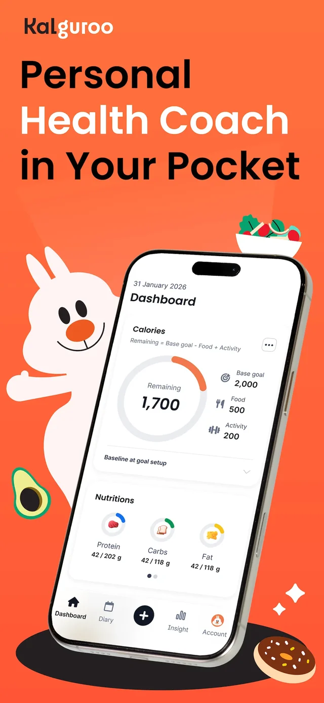 Kalguroo: AI Calorie Tracker App Store screenshot 1