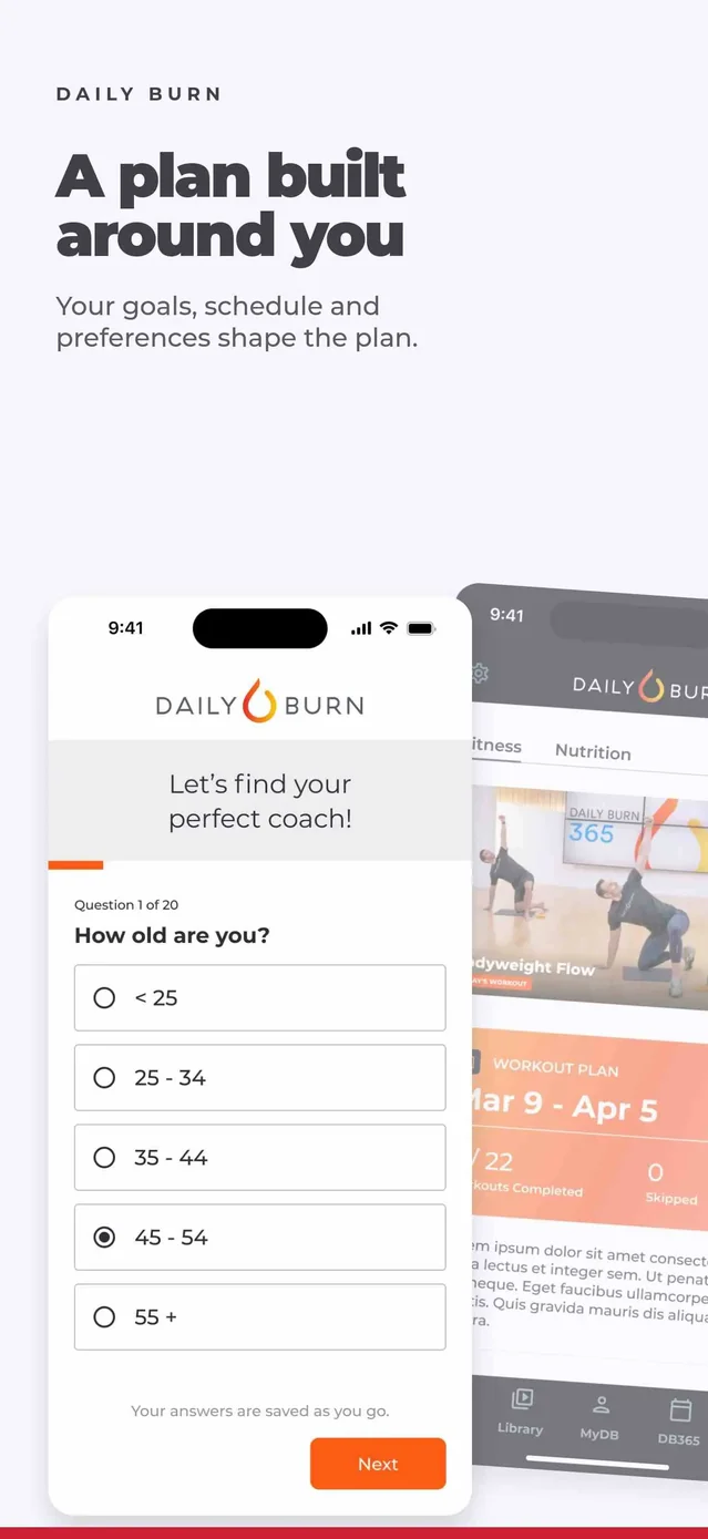 Daily Burn: Home Workouts App Store screenshot 3