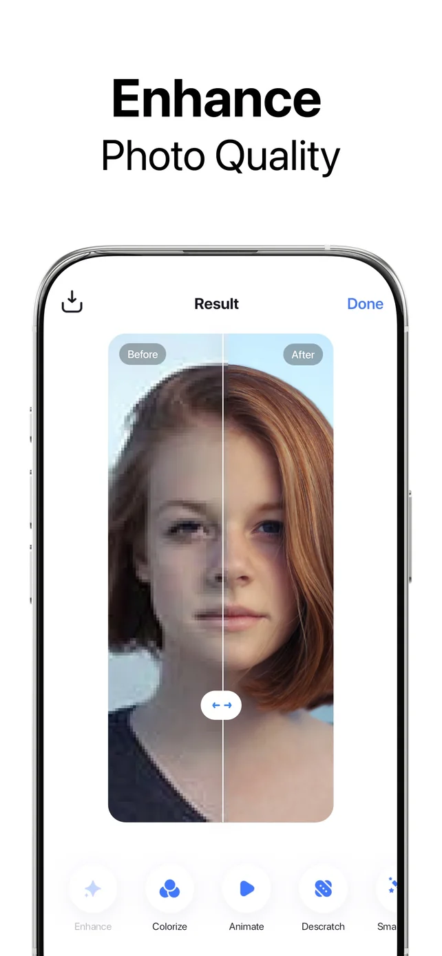 Pixelup: AI Photo Enhancer App App Store screenshot 1