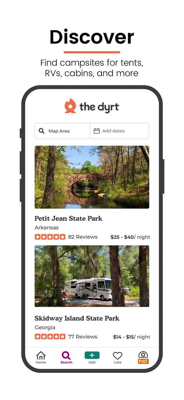 The Dyrt: RV & Free Camping App Store screenshot 2