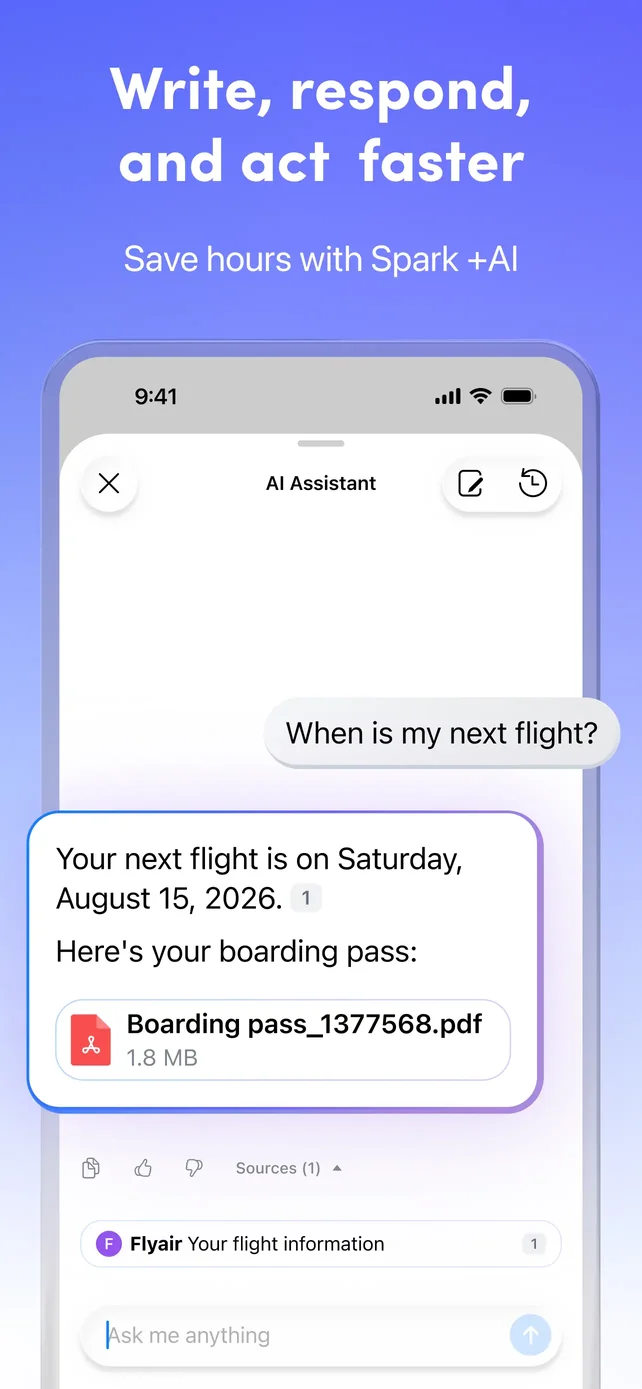 Spark Mail: AI Email Assistant App Store screenshot 2