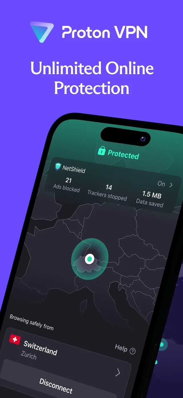 Proton VPN: Fast & Secure App Store screenshot 1