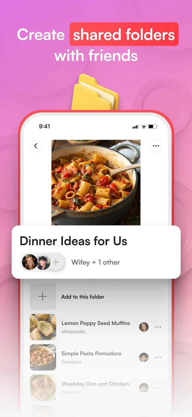 Osta: Save & Share Recipes App Store screenshot 4