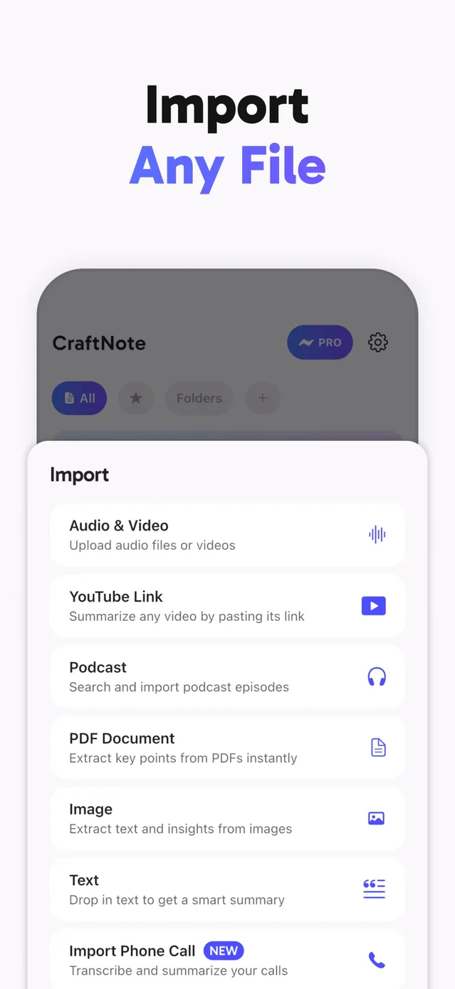 CraftNote: Smart AI Note Taker App Store screenshot 4