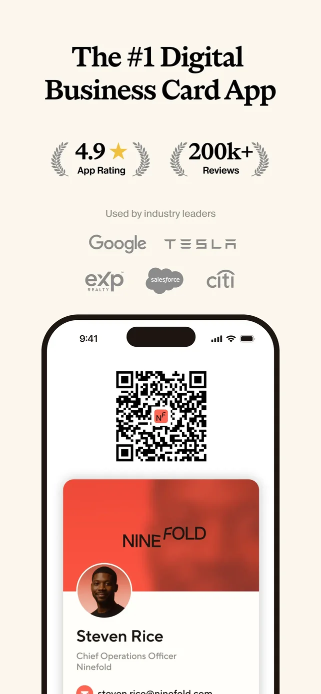 Blinq: Digital Business Card App Store screenshot 1