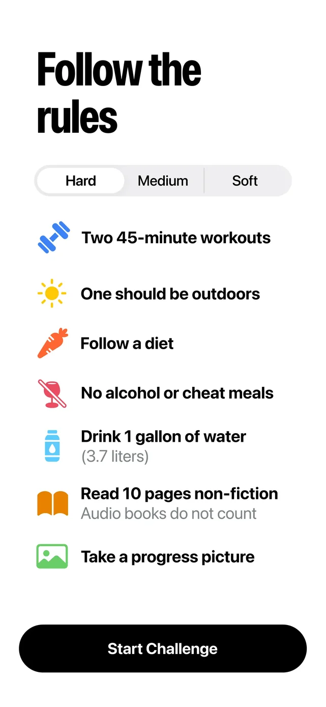 75 Days Challenge Tough & Soft App Store screenshot 2