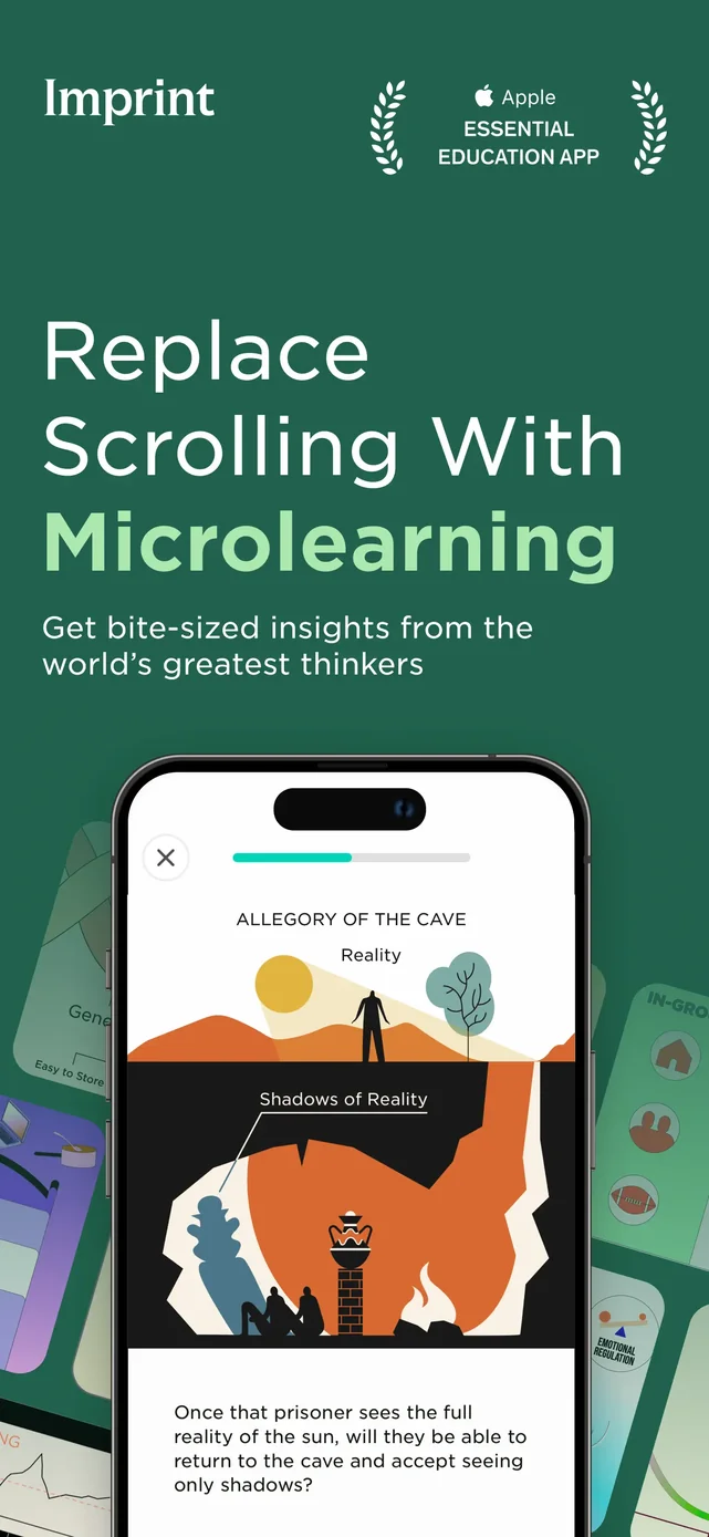 Imprint: Visual Micro Learning App Store screenshot 1