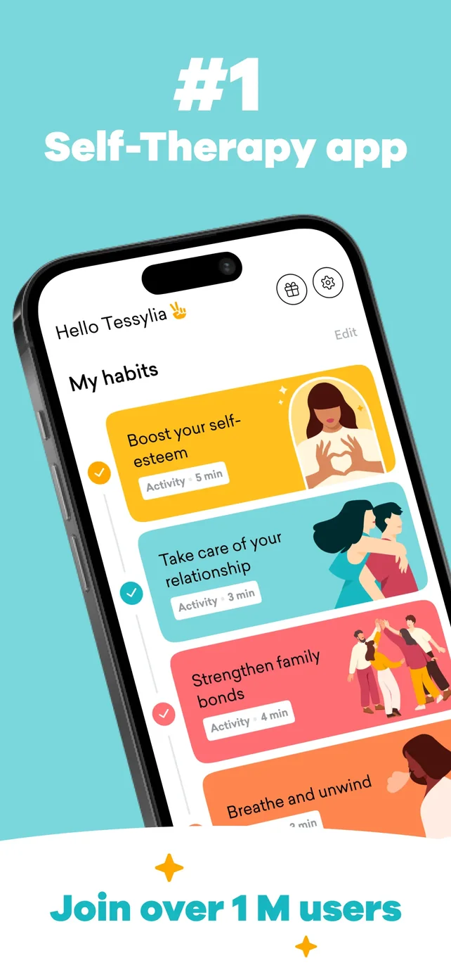MindDay: Mental Health, Stress App Store screenshot 1