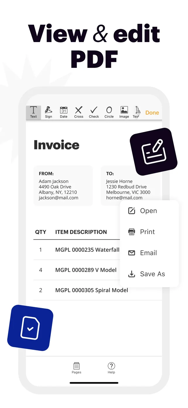pdfFiller: edit PDF documents App Store screenshot 1