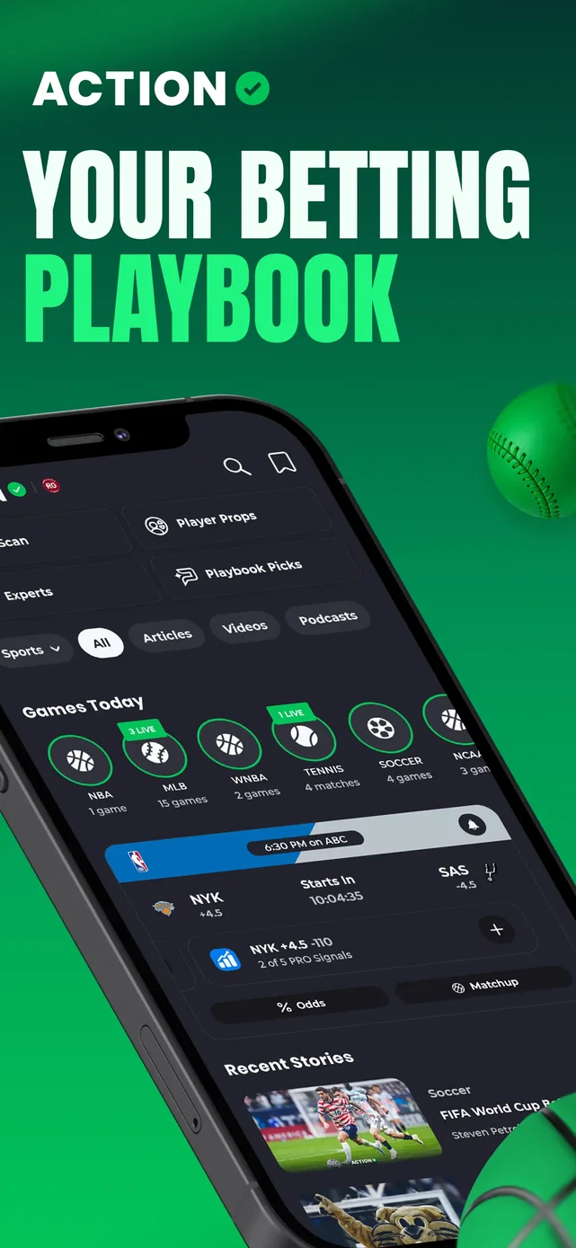 Action Network: Sports Betting App Store screenshot 1