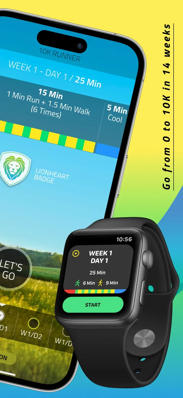 10K Runner, Couch to 10K Run App Store screenshot 2