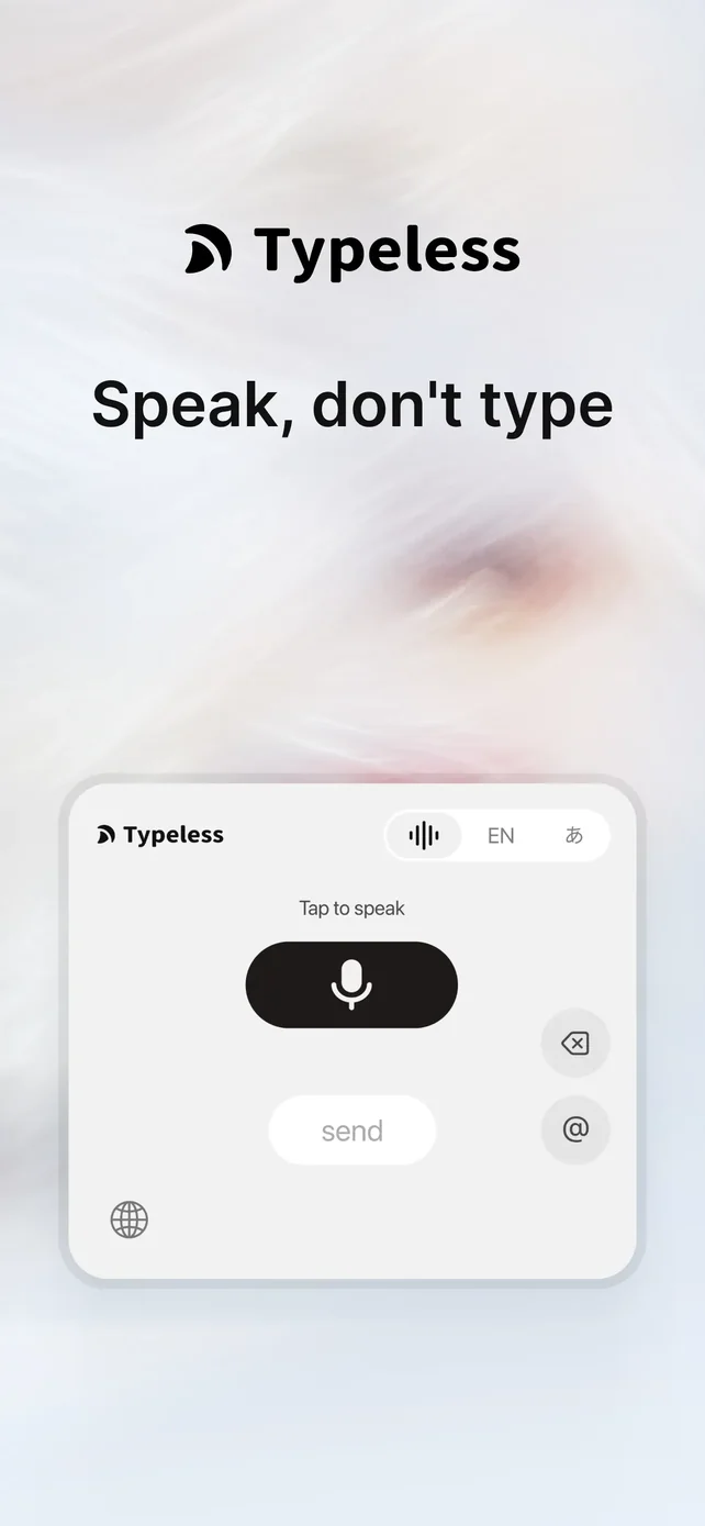 Typeless: AI Voice Keyboard App Store screenshot 1