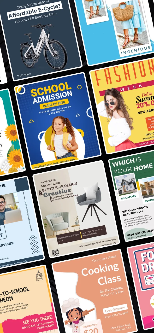 Flyer Maker + Poster Maker App Store screenshot 2