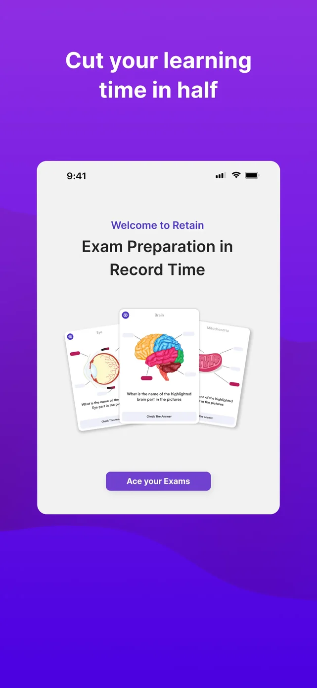 Retain Cards: AI Flashcards App Store screenshot 1
