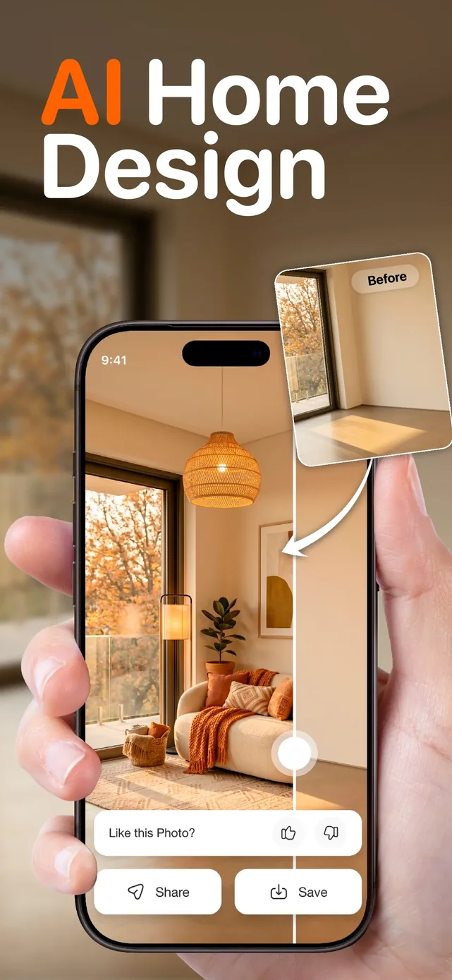 SnapHome: AI Interior Design App Store screenshot 1