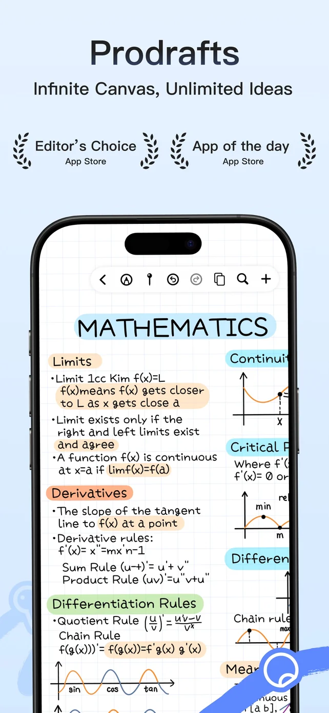 Prodrafts - Infinite Notes App Store screenshot 1