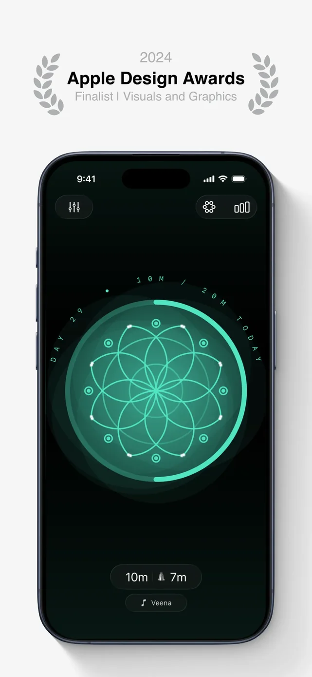 Meditate - Mindfulness app App Store screenshot 1