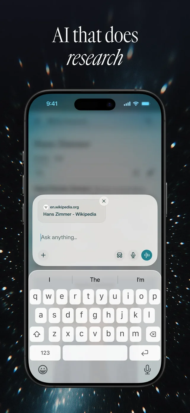 Comet - AI Browser & Assistant App Store screenshot 2