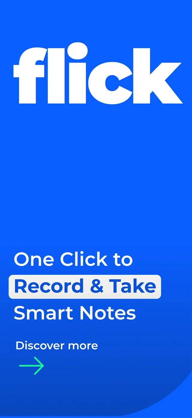 AI Note Taker - flick App Store screenshot 1