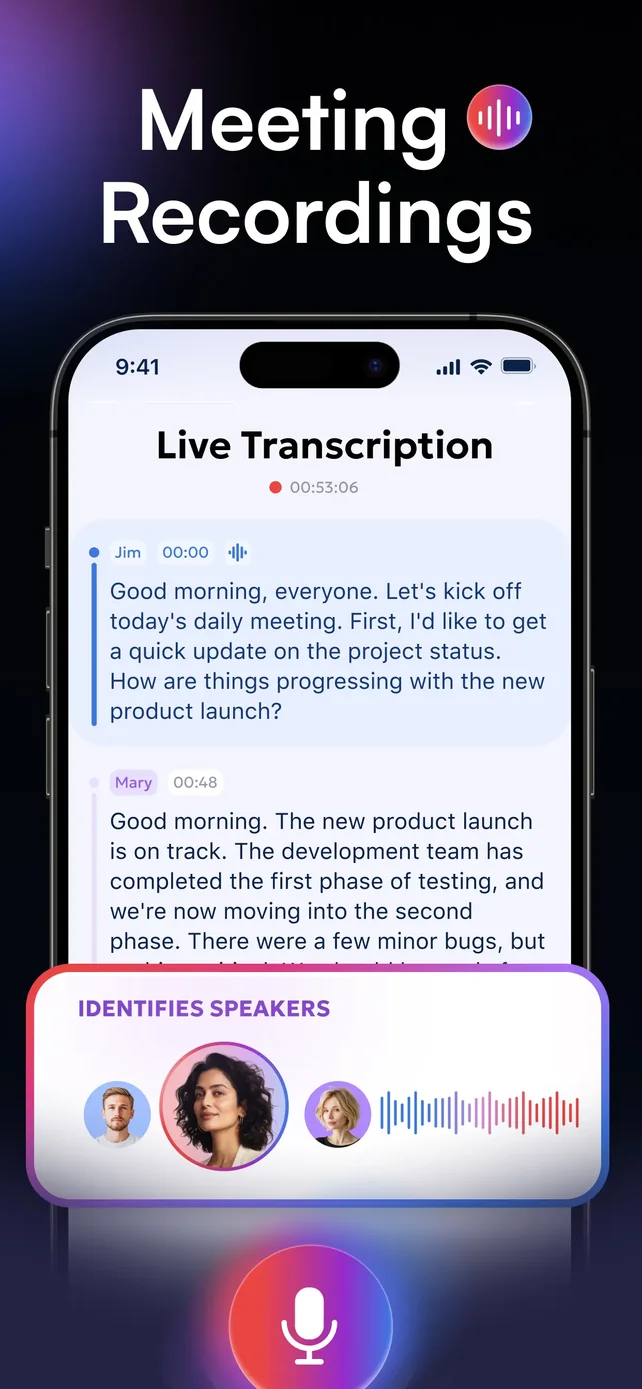 AI Summary - Meeting Notes App Store screenshot 2