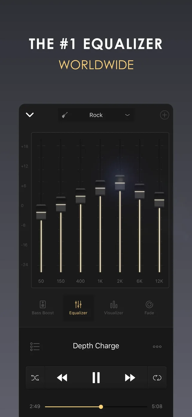 Equalizer+ HD music player App Store screenshot 2