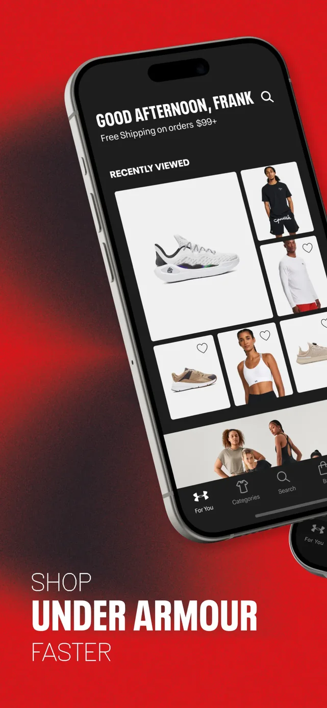 Under Armour App Store screenshot 1
