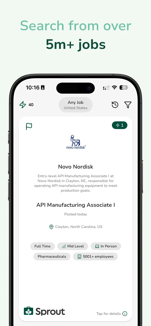Sprout - AI Job Search App Store screenshot 2