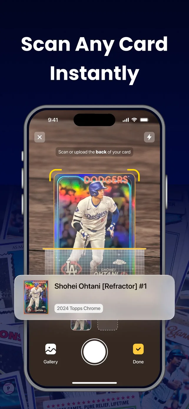 Sports Card Scanner: Spoly App Store screenshot 1