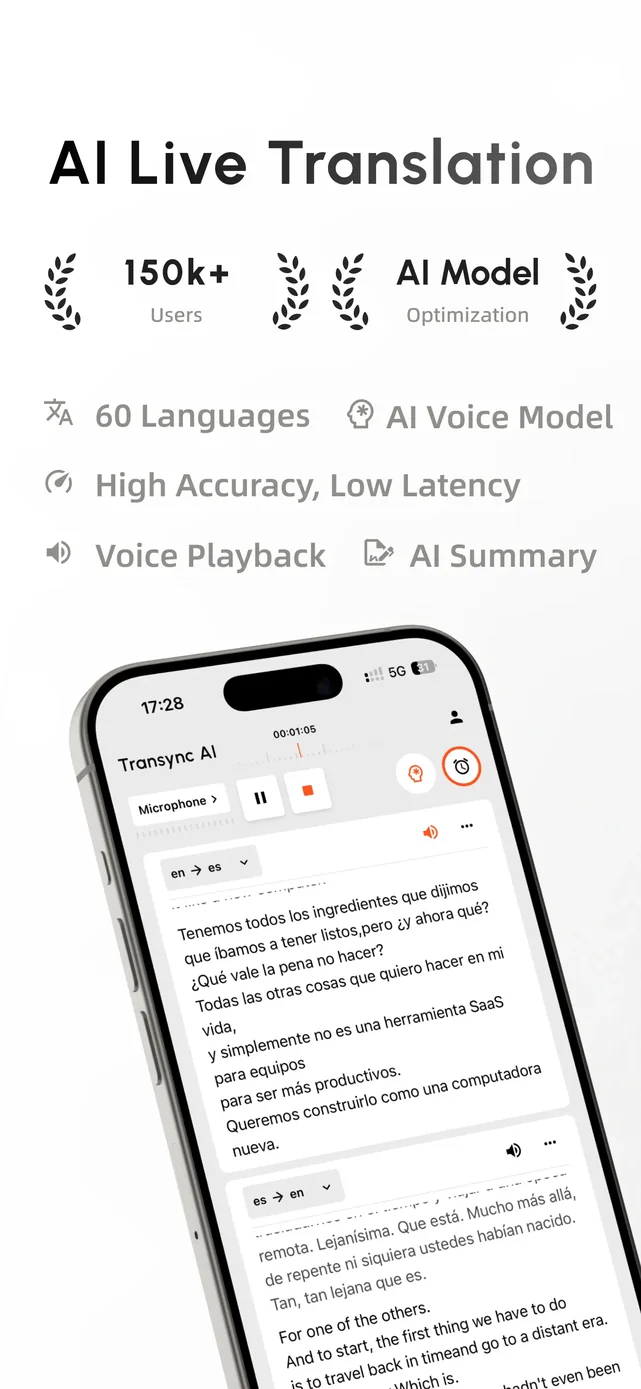 Transync AI - Translator App Store screenshot 1