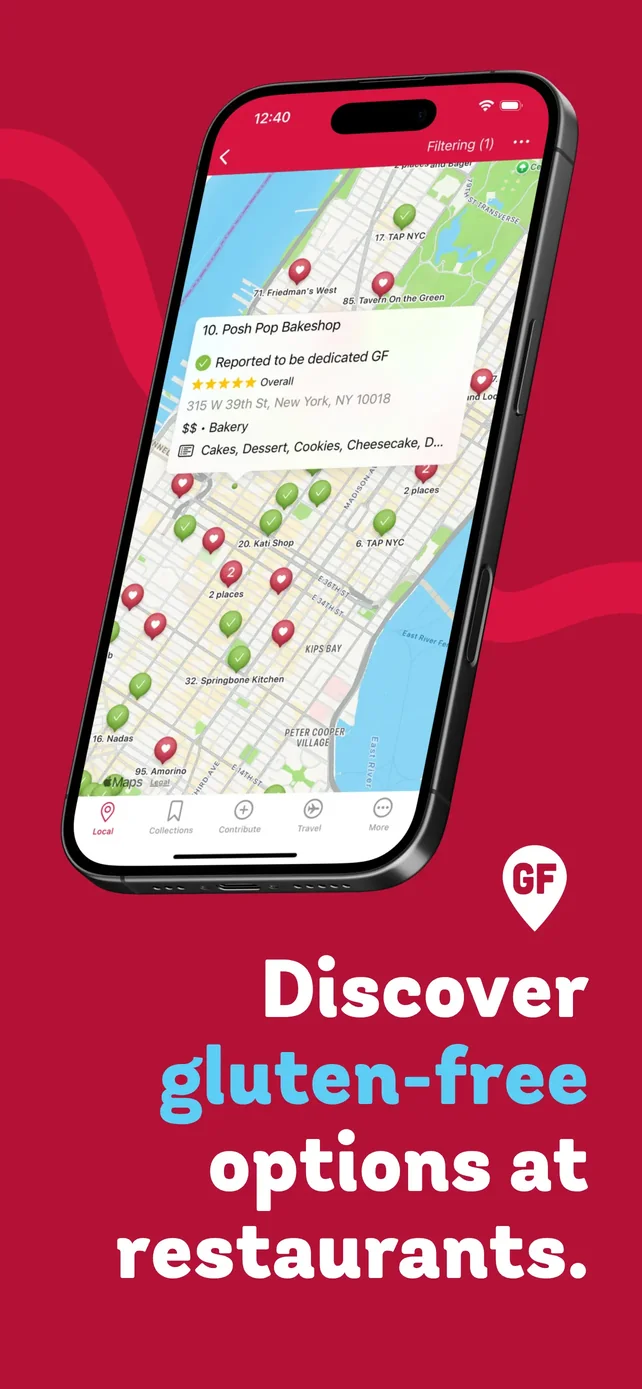 Find Me Gluten Free App Store screenshot 1