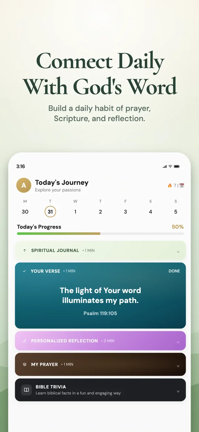 Bible Chat: Daily Devotional App Store screenshot 1