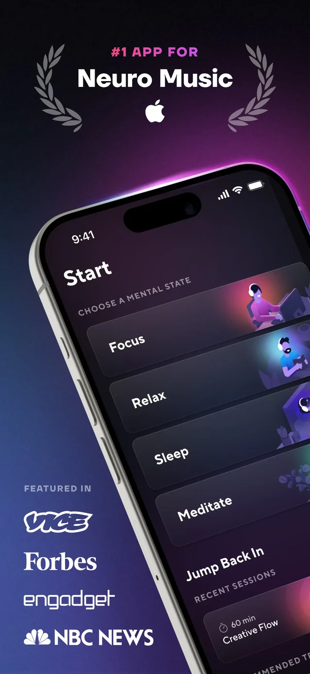 Brain.fm: Focus & Sleep Music App Store screenshot 1