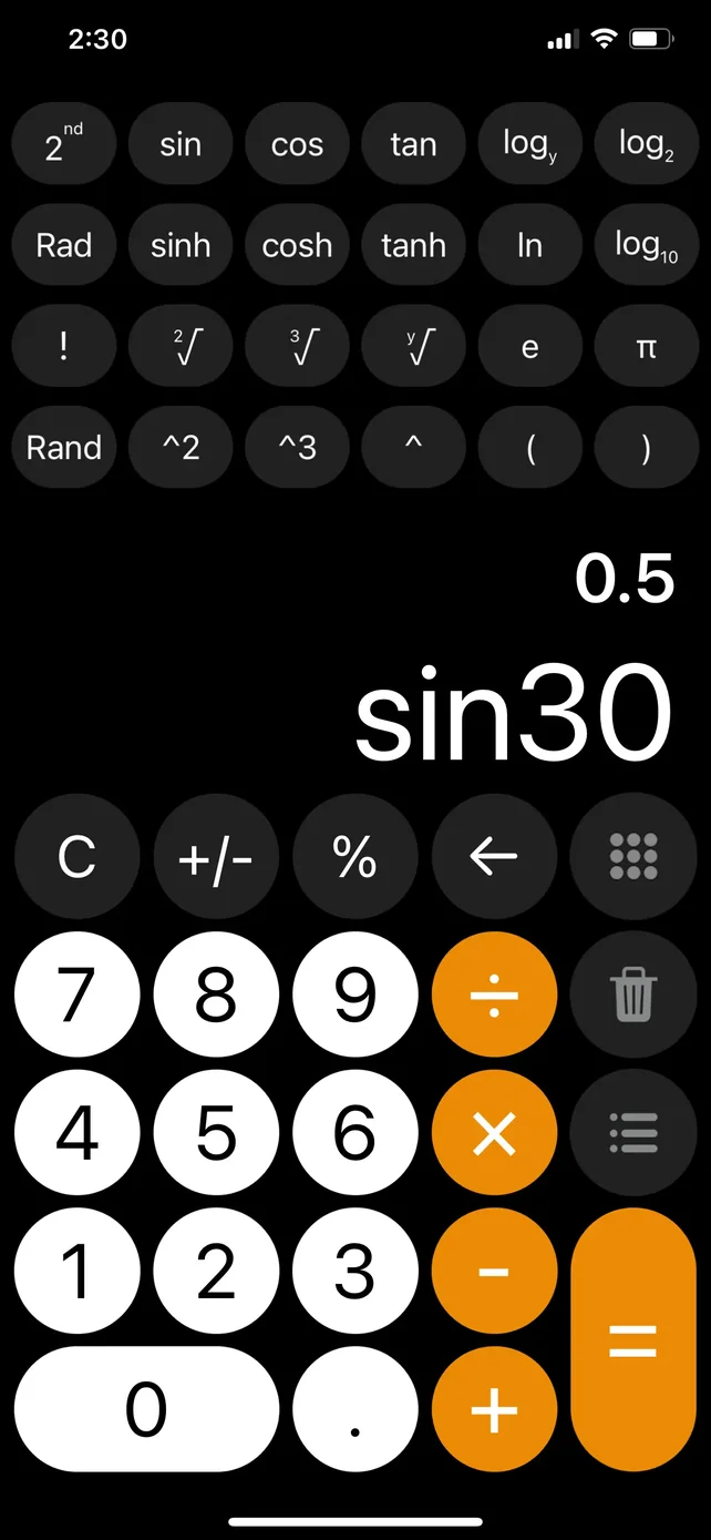 Calculator with History + App Store screenshot 1