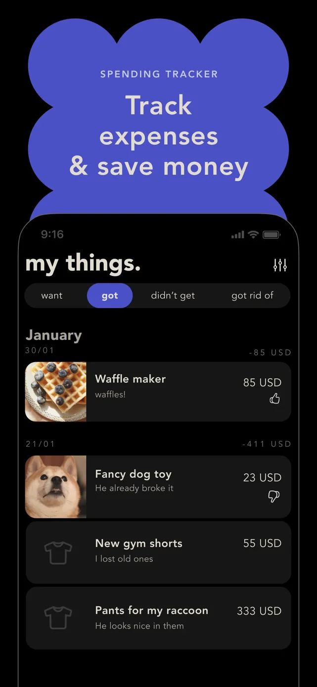 bless. minimal shopping habits App Store screenshot 3